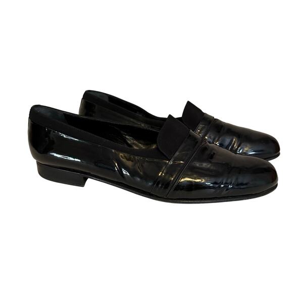 Bally Banner Dress Shoes Mens 10.5M Black Patent Leather Formal Business Italy main image 11